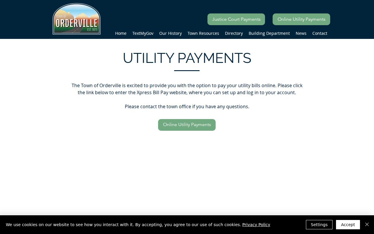 Orderville court docket justice court payments page